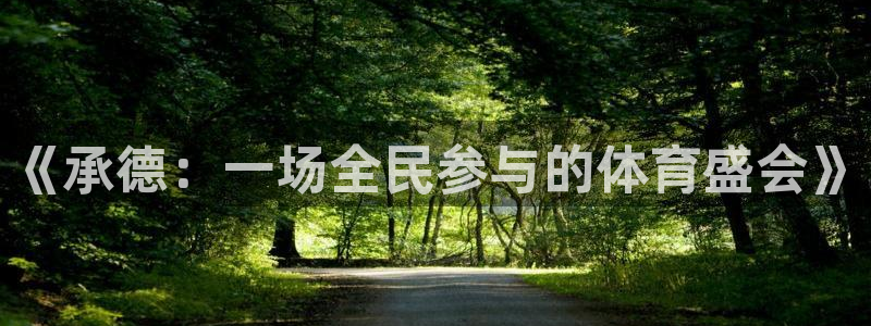 《承德：一场全民参与的体育盛会》